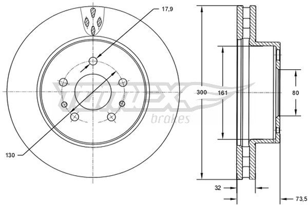 ДИСКОВИ TOMEX Brakes TX 72-57