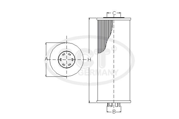 ФИЛТЕР МАСЛО SCT - MANNOL SH 4044 P