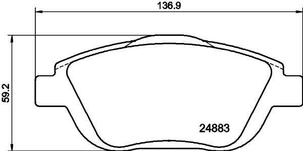 ДИСК ПЛОЧКИ HELLA PAGID 8DB 355 014-551