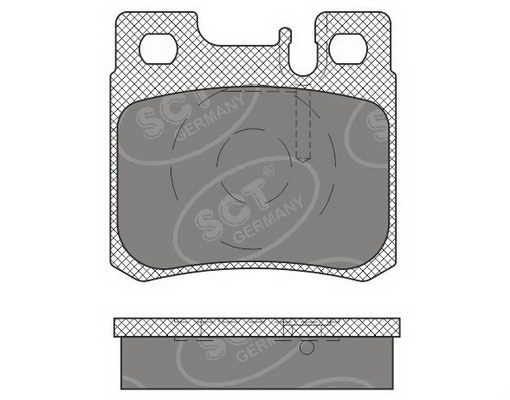 ДИСК ПЛОЧКИ ЗАДНИ SCT - MANNOL SP660PR